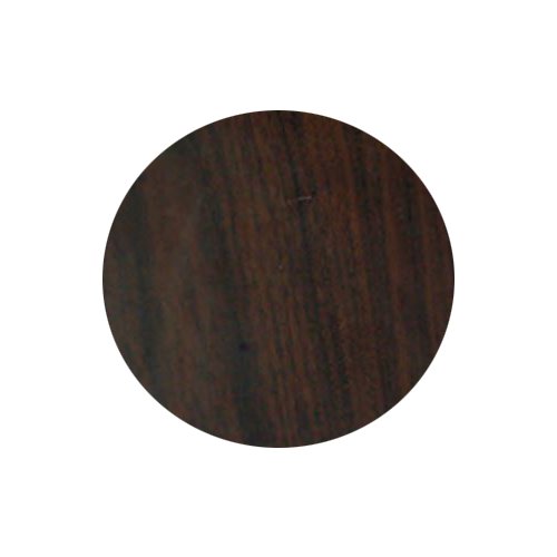 Table diamètre 80 cm alu/coloris stratifié bois WENGE