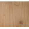 Table 110 x 70 cm alu/stratifié coloris bois INDIANA
