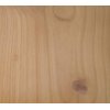 Table 110 x 70 cm alu/stratifié coloris bois INDIANA