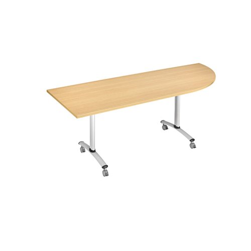 Table abattante MIKADO ovale 205x70 cm angle droit