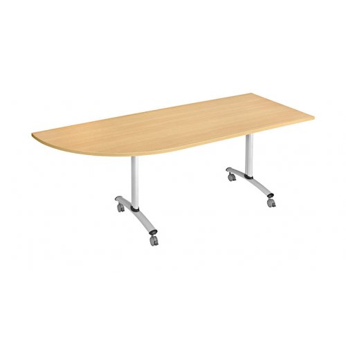 Table abattante MIKADO ovale 205x80 cm angle droit