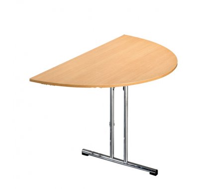 Table pliante AKITA 140x70 cm demi rond