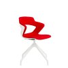 Chaise KAOMA pieds swiss coque plastique PC assise/dossier  placet tissu