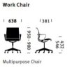 Fauteuil SETU Herman MILLER Alpine à roulettes reconditionné