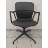 Fauteuil KEYN noir 4 pieds recondiitonné - Herman MILLER