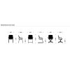 Fauteuil KEYN noir 4 pieds recondiitonné - Herman MILLER