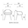 Chaise BERN wood