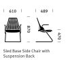 Fauteuil SAYL visiteur Herman MILLER Noir reconditionné