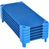 Lot de 6 couchettes NANNY empilables pour enfants 130x57 cm -