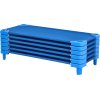 Lot de 6 couchettes NANNY empilables pour enfants 130x57 cm -